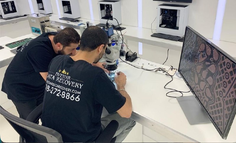 Five Star Data Recovery lab engineers at work