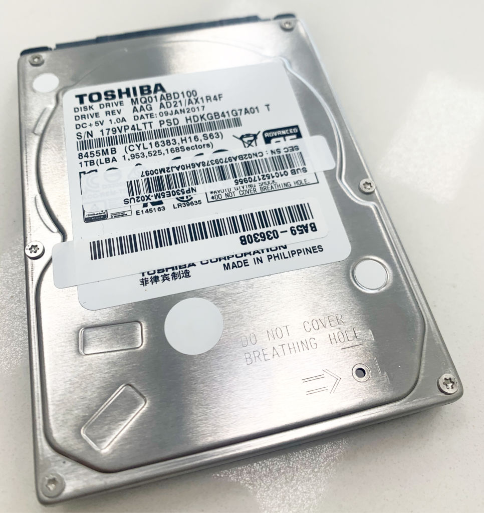 Toshiba disk drive mq01abd100 как подключить к компьютеру